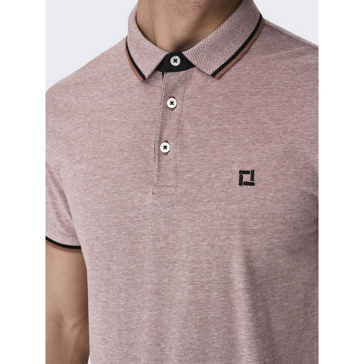 ONLY & SONS REGULAR FIT POLO POLO-SHIRT 22024827 COOPER BROWN MELANGE